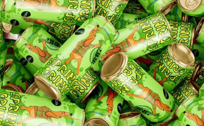 清爽夏日果汁饮料包装设计