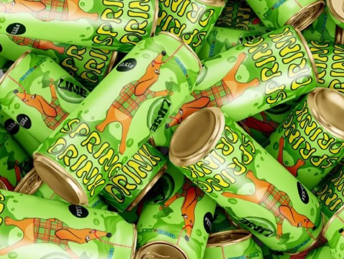 清爽夏日果汁饮料包装设计