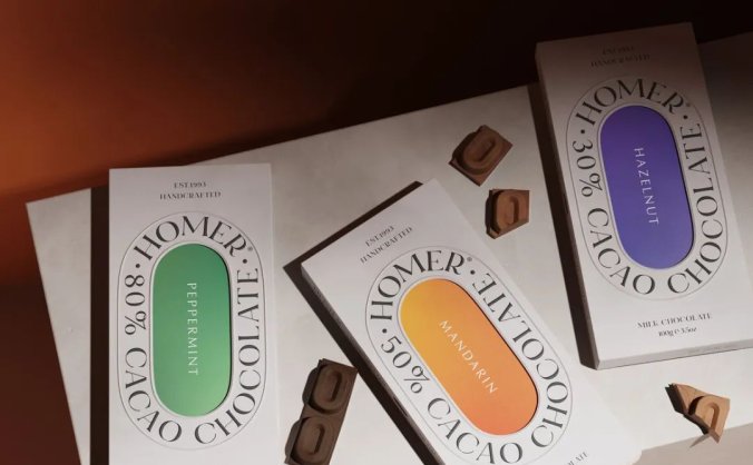 巧克力的造型的包装设计，妙！