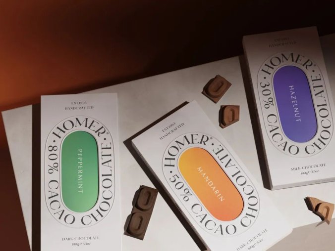 巧克力的造型的包装设计，妙！